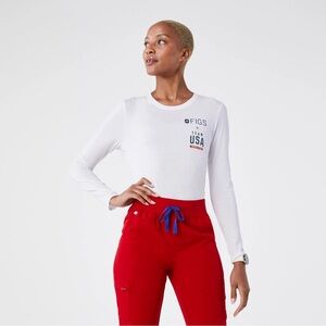 FIGS x Team USA Supersoft Longsleeve Underscrub